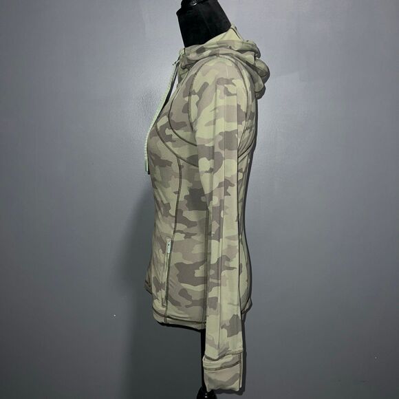 Lululemon Hooded Define Jacket *Nulu Womens 8 Incognito Camo Multi Gator Green - Picture 7 of 10